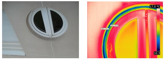 Thermographie et faiblesse d'isolation